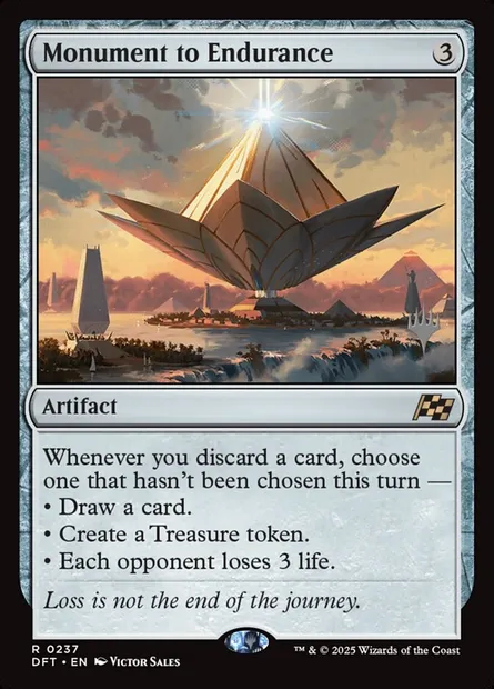 Monument to Endurance, Magic card PDFT 237p — Aetherdrift Promos set