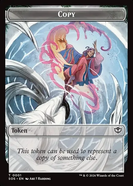 Copy, Magic card TSOS 1 — Secrets of Strixhaven Tokens set