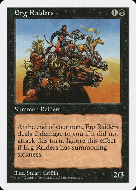 Erg Raiders, Magic card 5ED 158 — Fifth Edition set