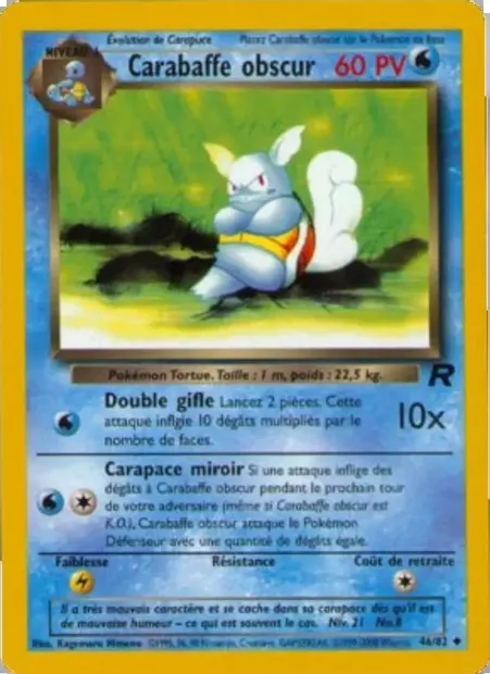 Carabaffe obscur, carte Pokémon TR 46 — extension Team Rocket