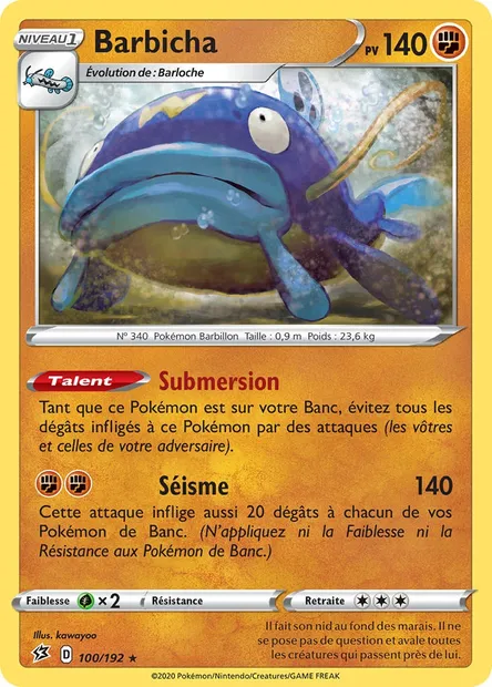 Barbicha, carte Pokémon RCL 100 — extension Clash des Rebelles