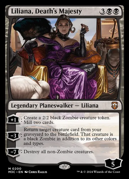Liliana, Death's Majesty, Magic card M3C 200 — Modern Horizons 3 Commander set