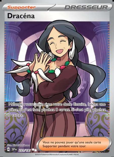 Dracéna, carte Pokémon SSP 231 — extension Étincelles Déferlantes