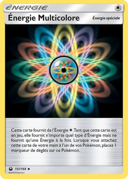 Énergie Multicolore, carte Pokémon CES 151 — extension Tempête Céleste
