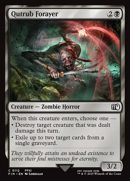 Qutrub Forayer, Magic card FIN 112 — Final Fantasy set