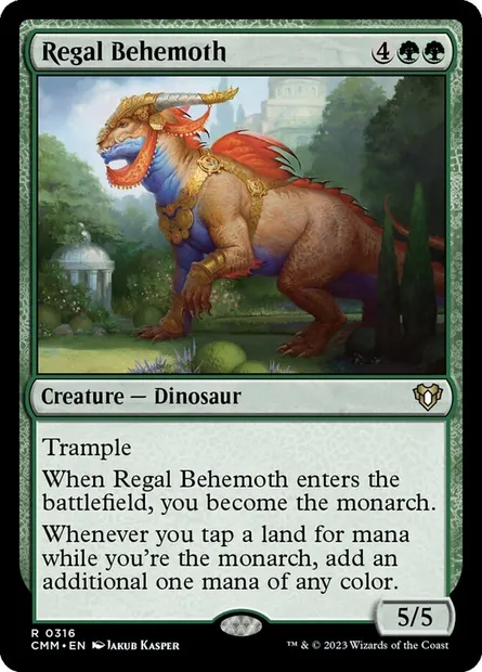 Regal Behemoth, Magic card CMM 316 — Commander Masters set
