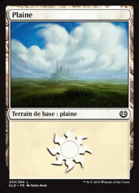 Plaine, carte Magic KLD 250 — extension Kaladesh