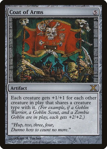 Coat of Arms, Magic card 10E 316 — Tenth Edition set