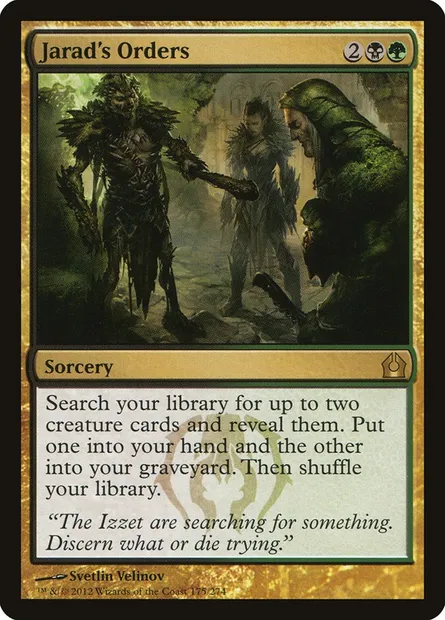Jarad's Orders, Magic card RTR 175 — Return to Ravnica set