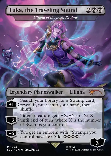 Liliana of the Dark Realms, Magic card SLD 1593 — Secret Lair Drop set