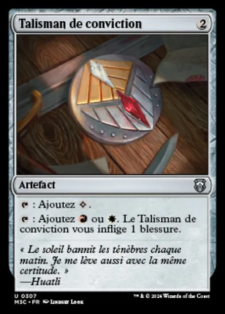 Talisman de conviction, carte Magic M3C 307 — extension Modern Horizons 3 Commander