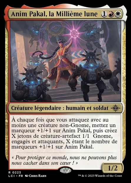 Anim Pakal, la Millième lune, carte Magic LCI 223 — extension The Lost Caverns of Ixalan