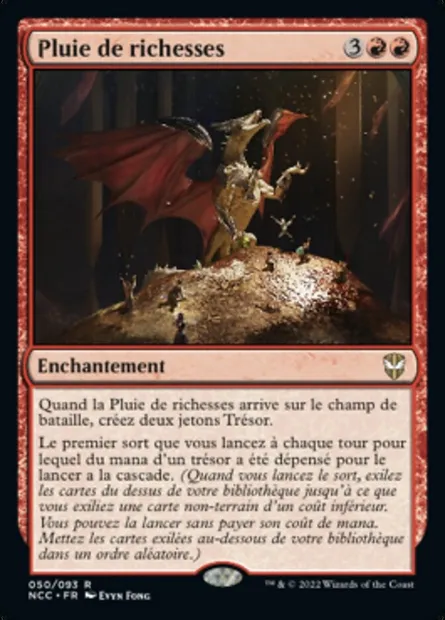 Pluie de richesses, carte Magic NCC 50 — extension New Capenna Commander