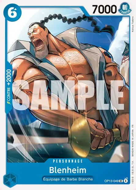 Blenheim, carte One Piece OP13-049 — extension SUCCESSEURS