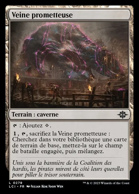 Veine prometteuse, carte Magic LCI 279 — extension The Lost Caverns of Ixalan