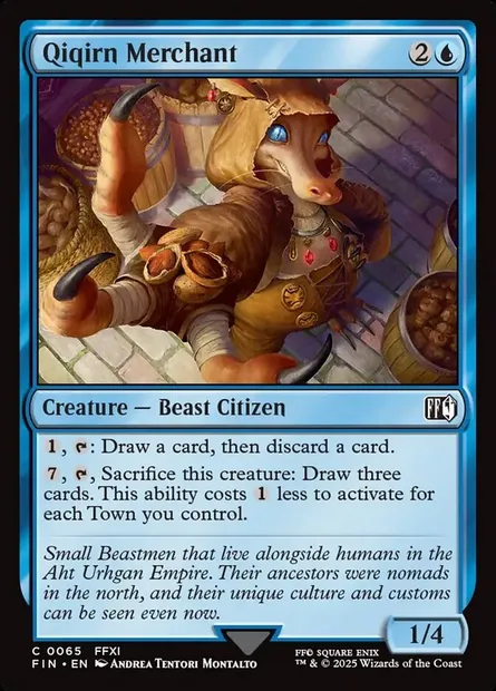 Qiqirn Merchant, Magic card FIN 65 — Final Fantasy set