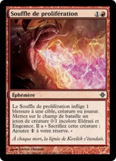 Souffle de prolifération, carte Magic ROE 164 — extension L'ascension des Eldrazi