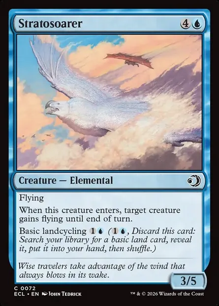 Stratosoarer, Magic card ECL 72 — Lorwyn Eclipsed set