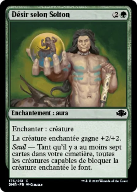 Désir selon Selton, carte Magic DMR 176 — extension Dominaria Remastered