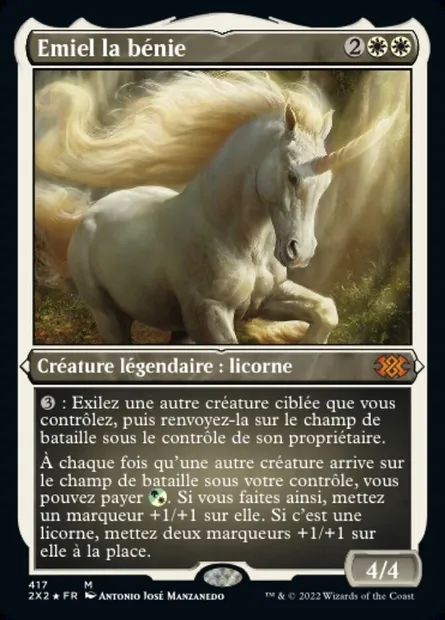 Emiel la bénie, carte Magic 2X2 417 — extension Double Masters 2022