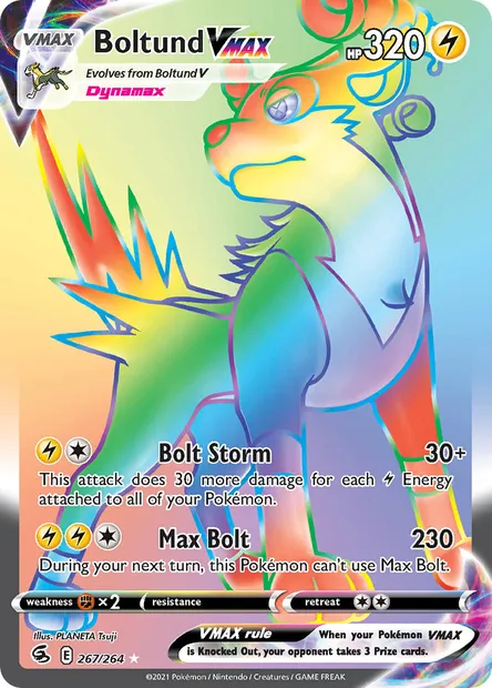 Boltund VMAX, Pokémon card FST 267 — Fusion Strike set
