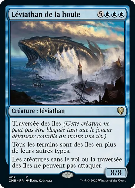 Léviathan de la houle, carte Magic CMR 407 — extension Commander Legends