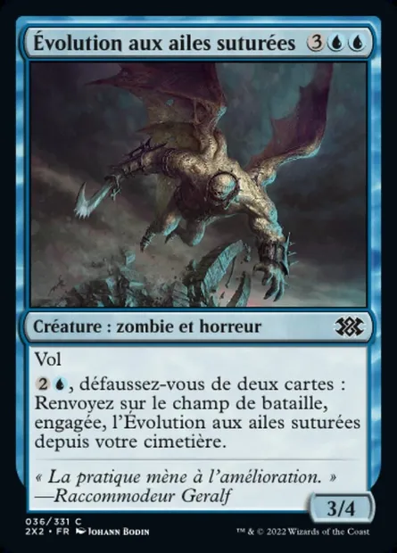 Évolution aux ailes suturées, carte Magic 2X2 36 — extension Double Masters 2022