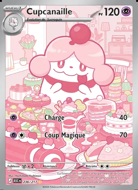 Cupcanaille, carte Pokémon ASC 236 — extension Héros Transcendants