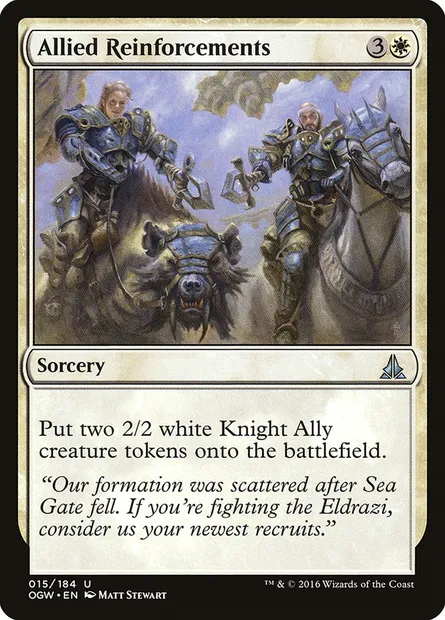 Allied Reinforcements, Magic card OGW 15 — Oath of the Gatewatch set