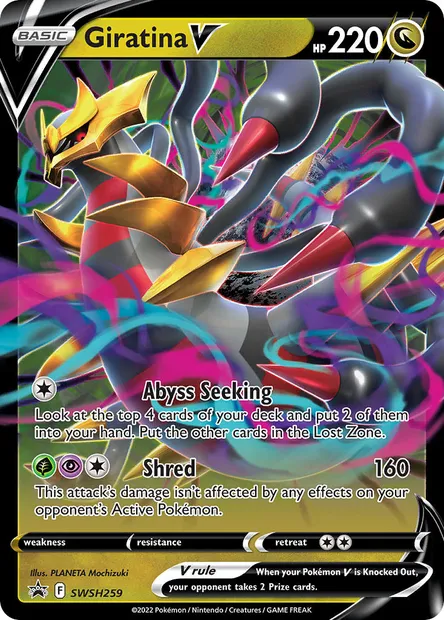 Giratina V, Pokémon card SWSH 259 — SWSH Black Star Promos set