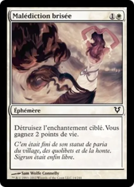 Malédiction brisée, carte Magic AVR 14 — extension Avacyn ressuscitée