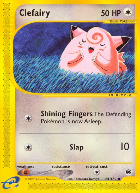 Clefairy, Pokémon card EX 101 — Expedition Base Set set