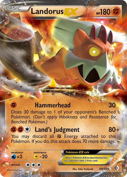 Landorus-EX, Pokémon card BCR 89 — Boundaries Crossed set
