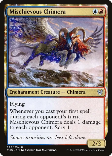 Mischievous Chimera, Magic card THB 223 — Theros Beyond Death set