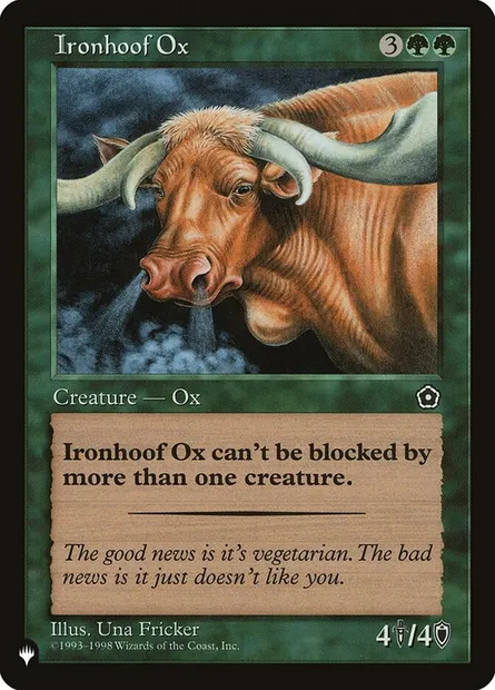 Ironhoof Ox, Magic card P 02-130 — The List set