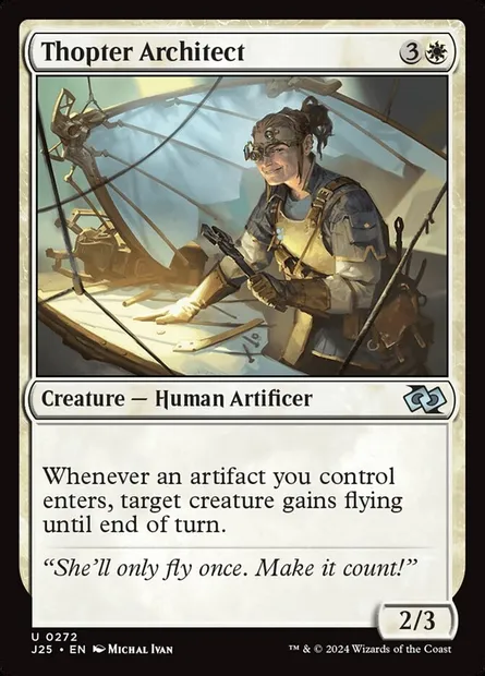 Thopter Architect, Magic card J25 272 — Foundations Jumpstart set