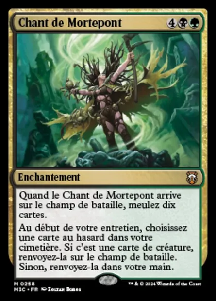 Chant de Mortepont, carte Magic M3C 258 — extension Modern Horizons 3 Commander