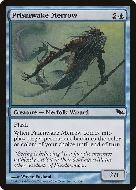 Prismwake Merrow, Magic card SHM 46 — Shadowmoor set