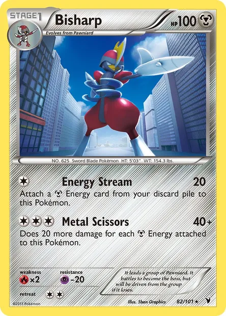 Bisharp, Pokémon card NVI 82 — Noble Victories set