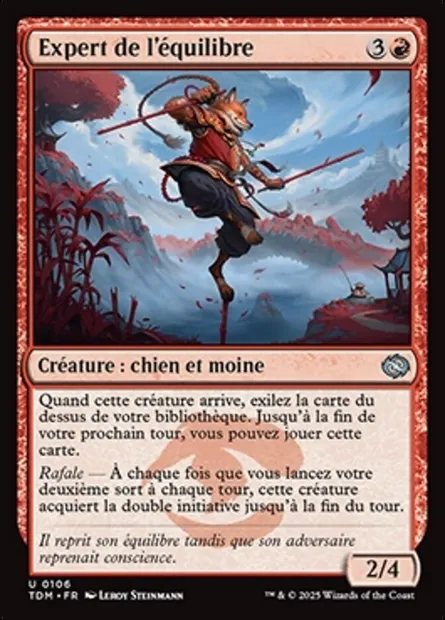Expert de l'équilibre, carte Magic TDM 106 — extension Tarkir: Dragonstorm