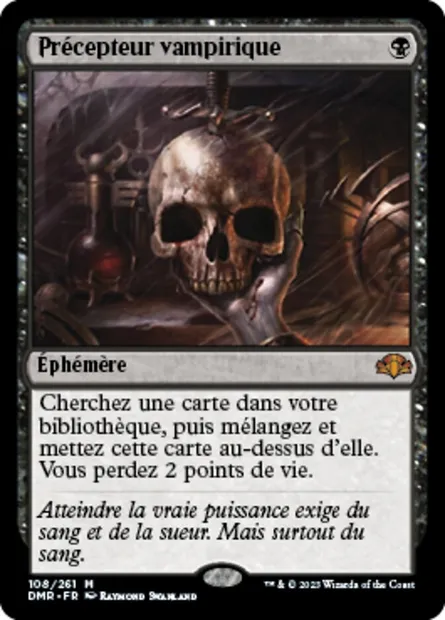 Précepteur vampirique, carte Magic DMR 108 — extension Dominaria Remastered