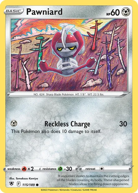 Pawniard, Pokémon card ASR 115 — Astral Radiance set