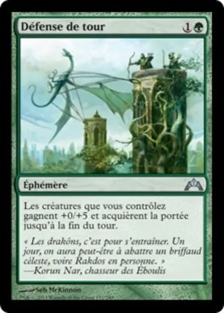 Défense de tour, carte Magic GTC 137 — extension Insurrection