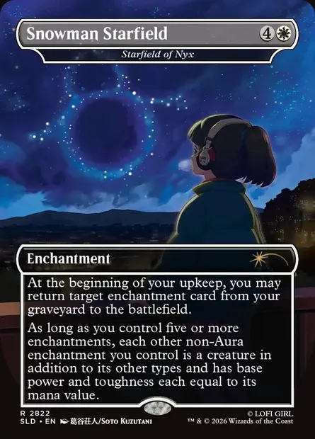 Champ d'étoiles de Nyx, carte Magic SLD 2822 — extension Secret Lair Drop