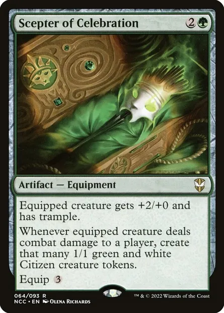 Scepter of Celebration, Magic card NCC 64 — New Capenna Commander set