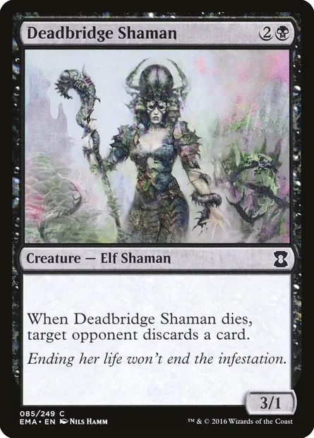 Deadbridge Shaman, Magic card EMA 85 — Eternal Masters set