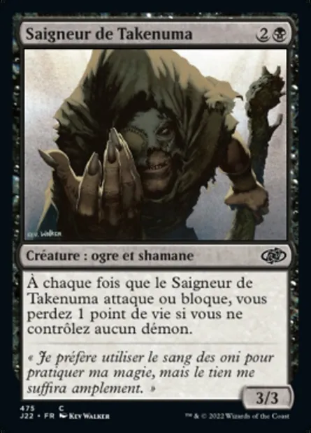Saigneur de Takenuma, carte Magic J22 475 — extension Jumpstart 2022