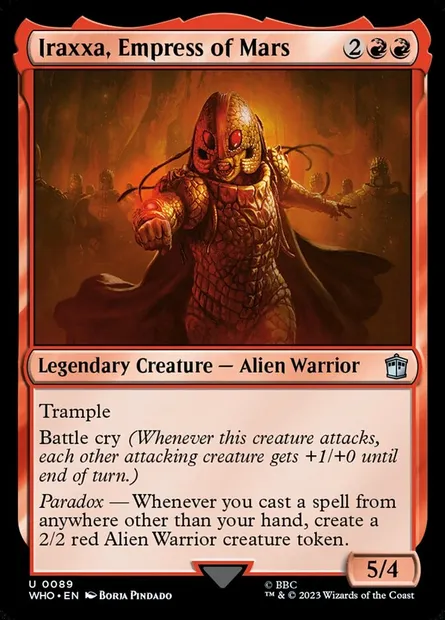 Iraxxa, Empress of Mars, Magic card WHO 89 — Doctor Who set