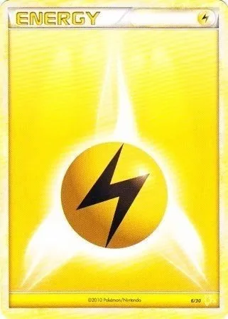 Lightning Energy, Pokémon card TK4R 006 — HS Trainer Kit (Raichu) set