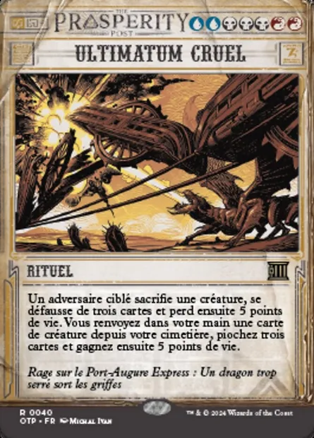 Ultimatum cruel, carte Magic OTP 40 — extension Breaking News